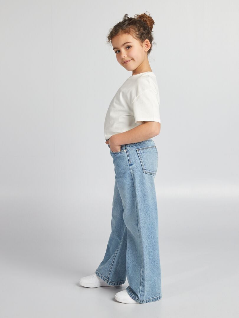 Pantalón wide leg - AZUL