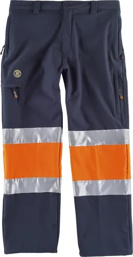 Pantalón Workshell combinado AV Marino Naranja A.V.