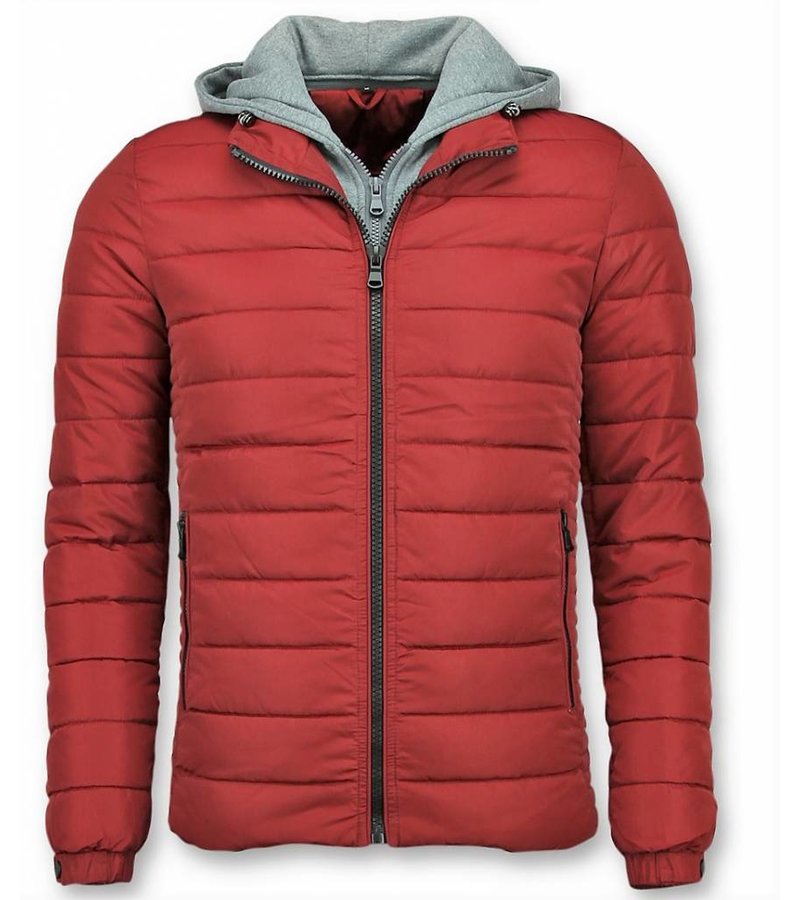 Parkas Hombre - Chaqueta Rojo - Hombre Jack Capucha -Rojo