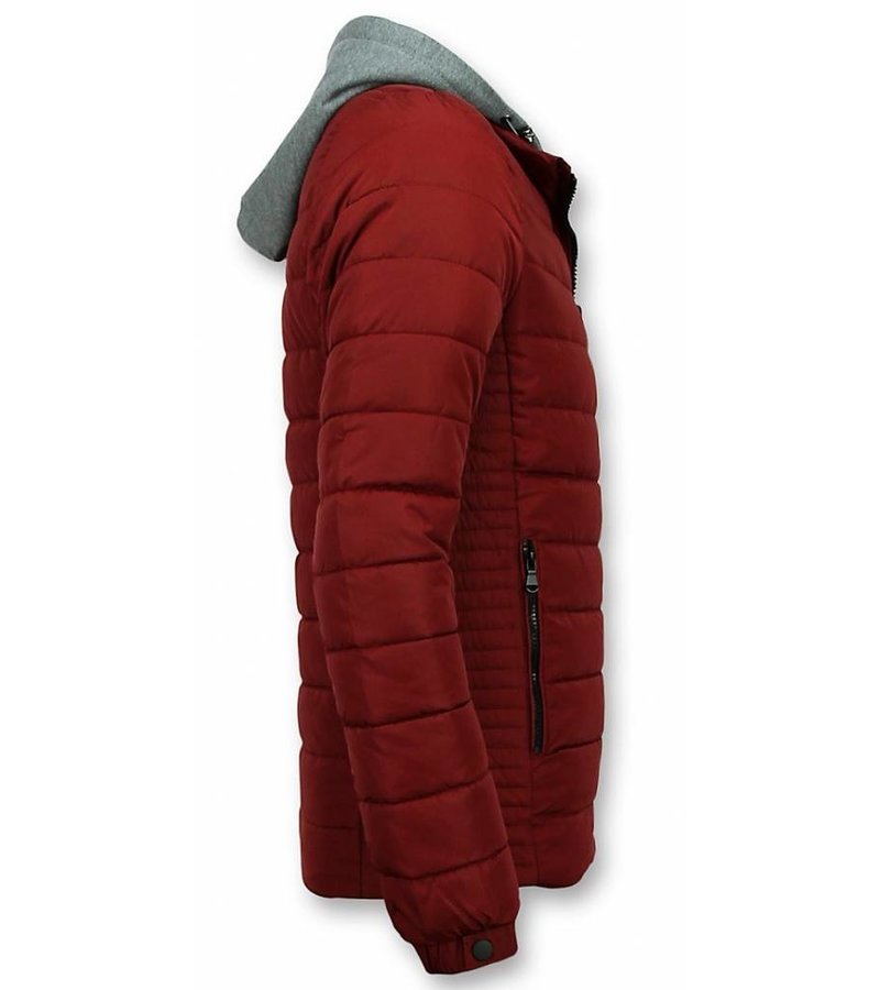 Parkas Hombre - Chaqueta Rojo - Hombre Jack Capucha -Rojo