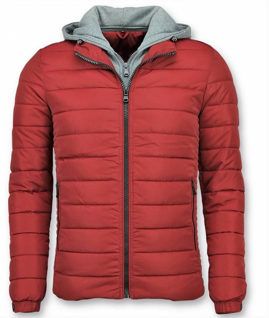 Parkas Hombre - Chaqueta Rojo - Hombre Jack Capucha -Rojo