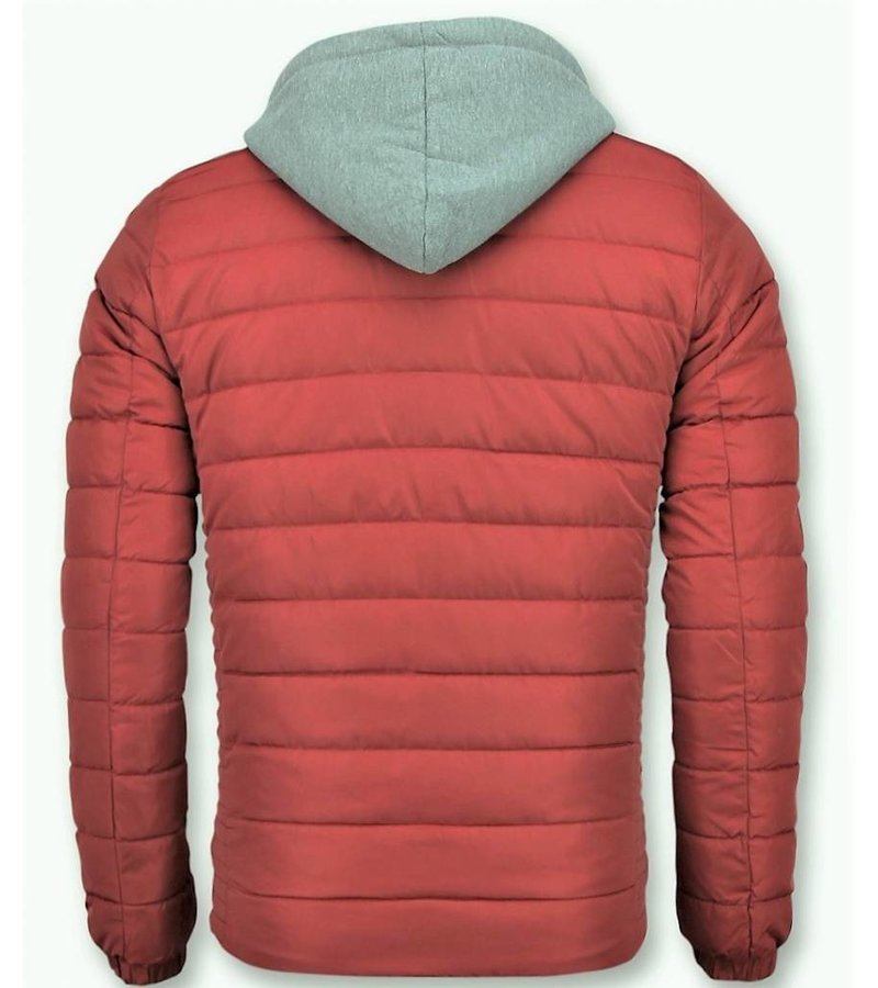 Parkas Hombre - Chaqueta Rojo - Hombre Jack Capucha -Rojo