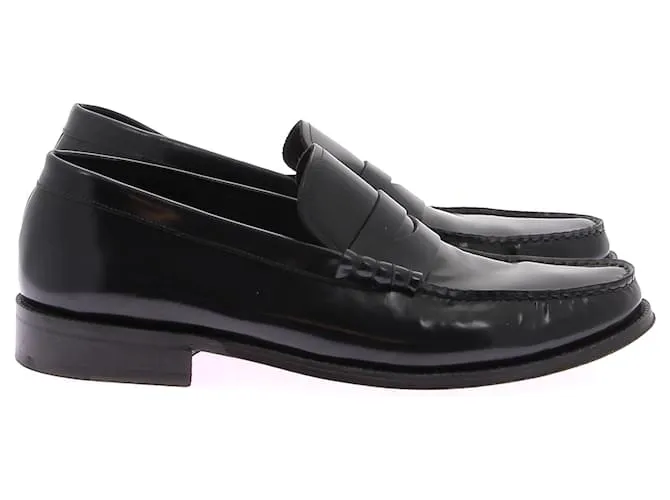 PAUL SMITH  Zapatos Planos T.UK 10 Cuero Negro 