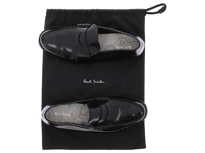 PAUL SMITH  Zapatos Planos T.UK 10 Cuero Negro 