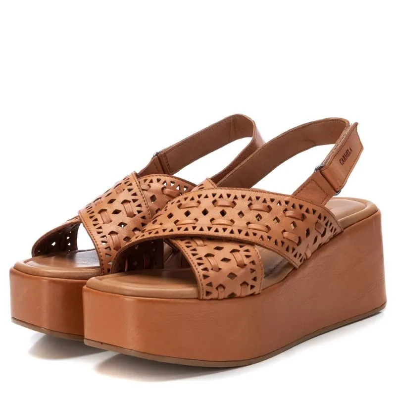 Sandalia de mujer CARMELA 068555 Camel