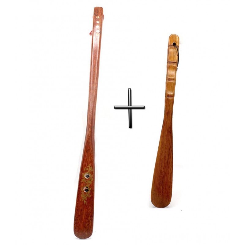 Set 2 Calzadores de madera - 55 cm y 32 cm