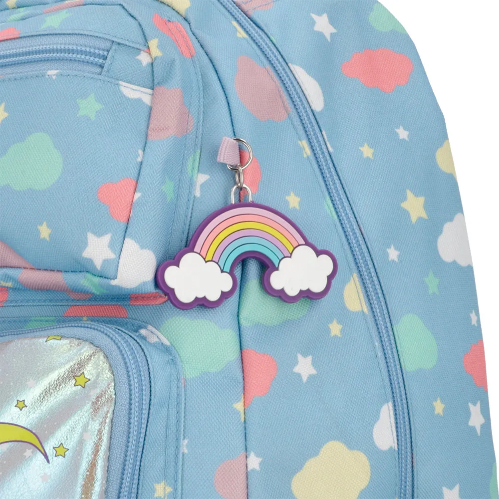 Set mochila + lonchera + cartuchera Run Pack multicolor unicornio