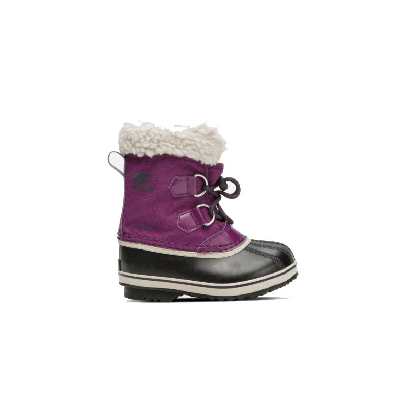 Sorel Yoot Pac Nylon After Ski Boots (Wild Iris, Dark Plum) - niños