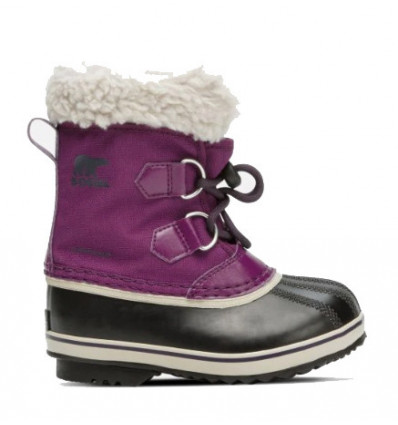 Sorel Yoot Pac Nylon After Ski Boots (Wild Iris, Dark Plum) - niños