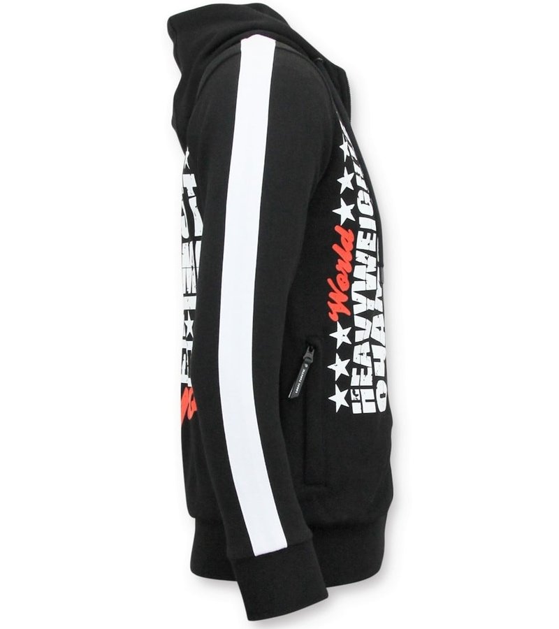 Sudaderas con Cremallera - Muhammad Ali Champion Chaqueta - Negro