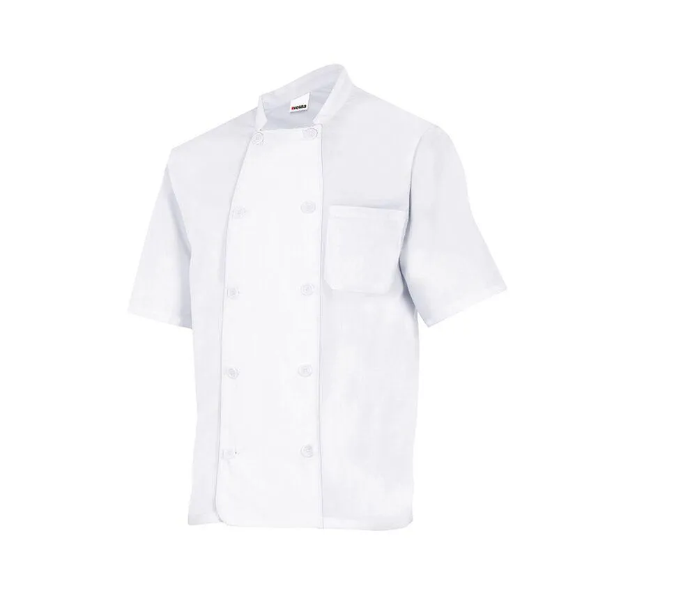 VELILLA VL432 - Chaqueta de cocinero con mangas cortas VL432 - White