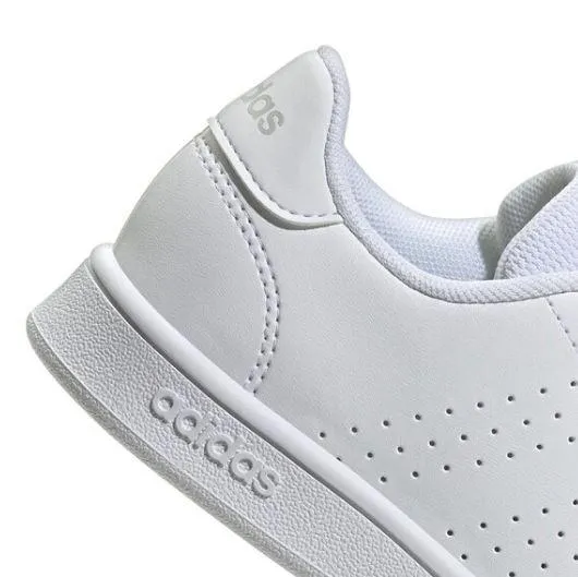 Zapatillas Adidas Advantage CF Niños Velcro Blanca