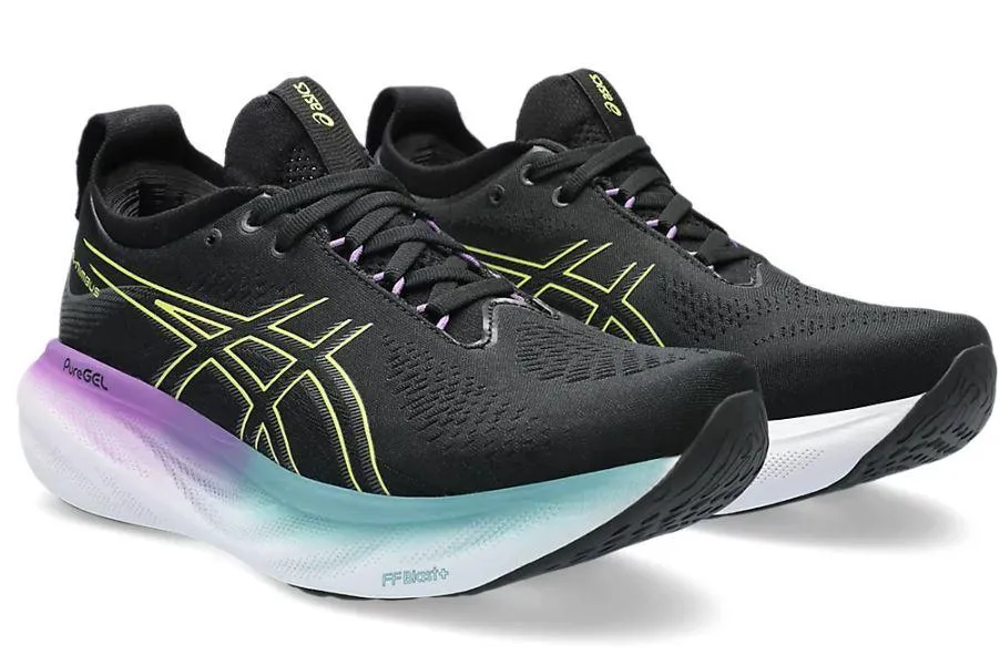 Zapatillas Asics Gel-Nimbus 25 Mujer Negro/Amarillo