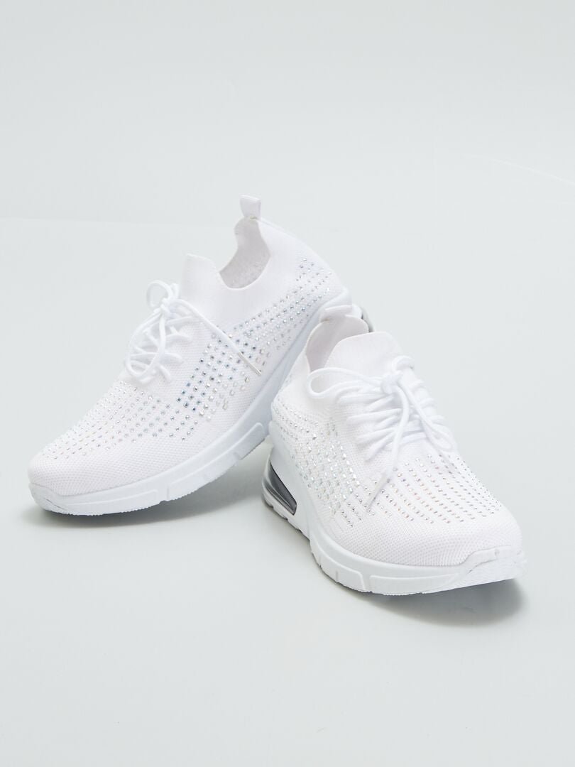 Zapatillas con velcros - BLANCO