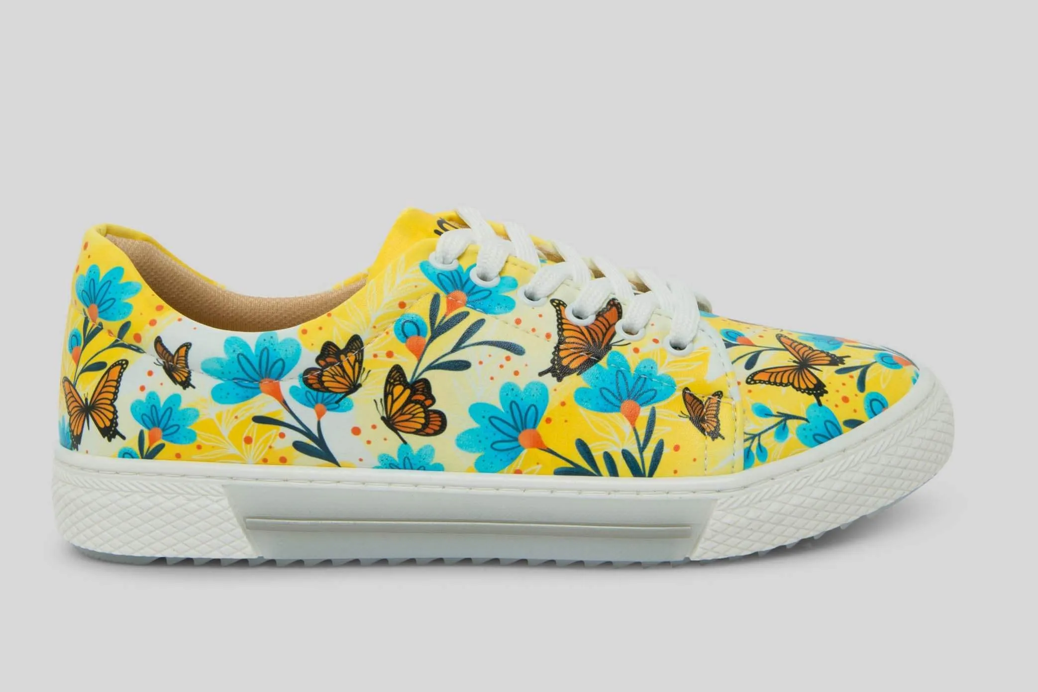 Zapatillas Flores en Amarillo