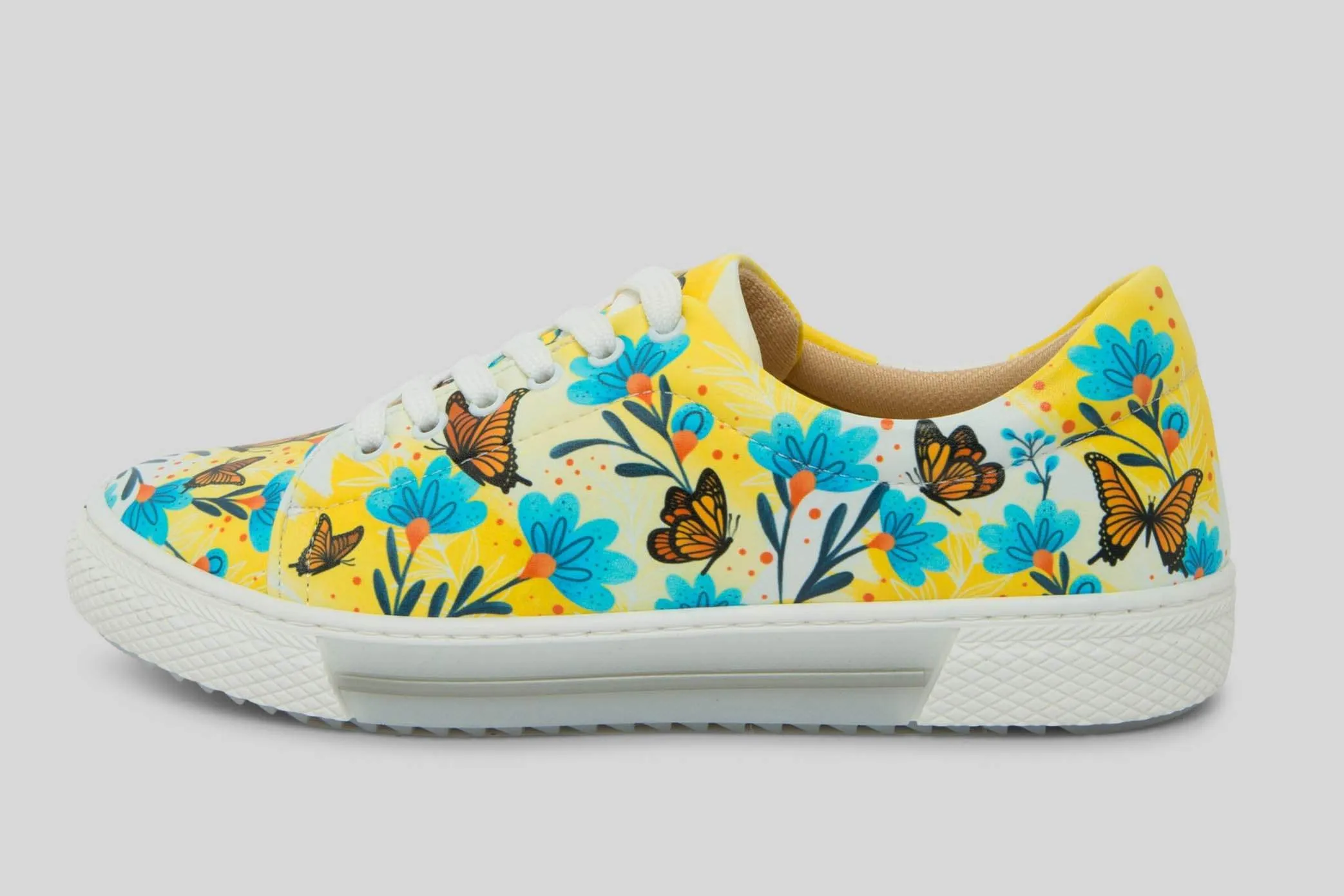 Zapatillas Flores en Amarillo