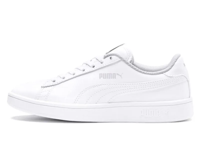 Zapatillas Puma Smash v2 L Jr Blanco