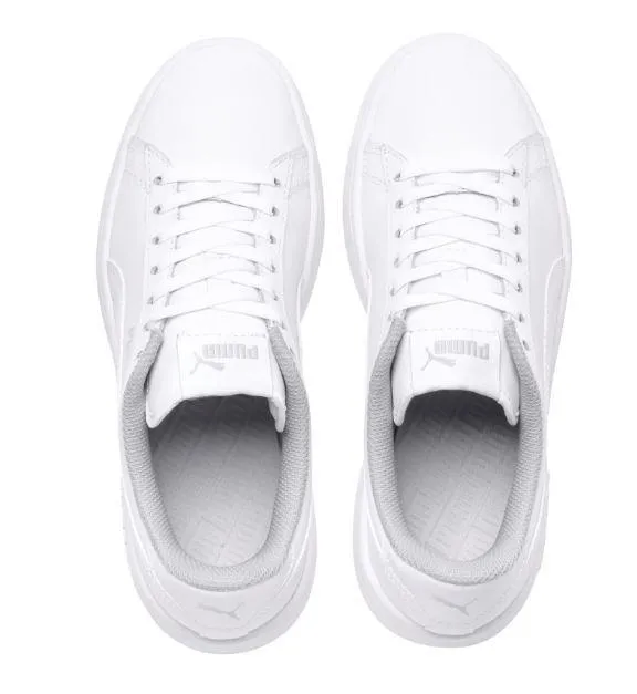 Zapatillas Puma Smash v2 L Jr Blanco