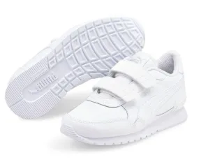 Zapatillas Puma ST Runner v3 Piel Velcro Niños Blanca