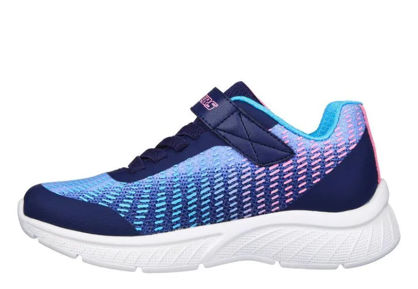 Zapatillas Skechers Microspec-Disco Dreaming Velcro Azul/Rosa