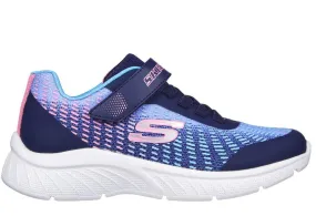 Zapatillas Skechers Microspec-Disco Dreaming Velcro Azul/Rosa