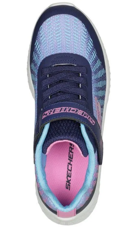 Zapatillas Skechers Microspec-Disco Dreaming Velcro Azul/Rosa