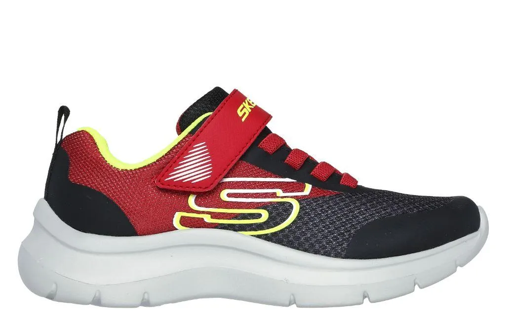 Zapatillas Skechers Skech Fast-Solar Squad Velcro Rojo/Negro