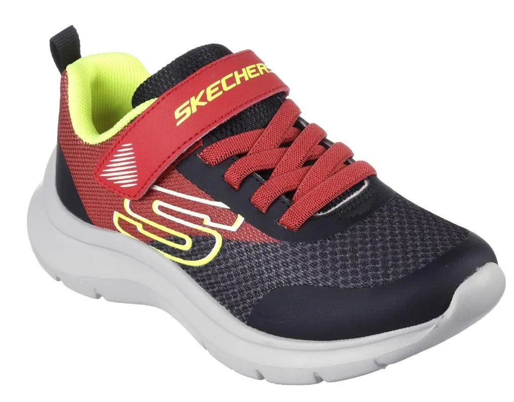 Zapatillas Skechers Skech Fast-Solar Squad Velcro Rojo/Negro