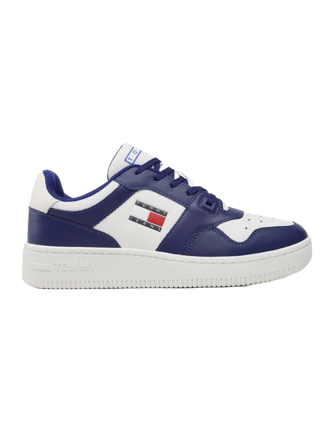 Zapatillas Tommy Hilfiger Blancas y Azul Marino - Ecool