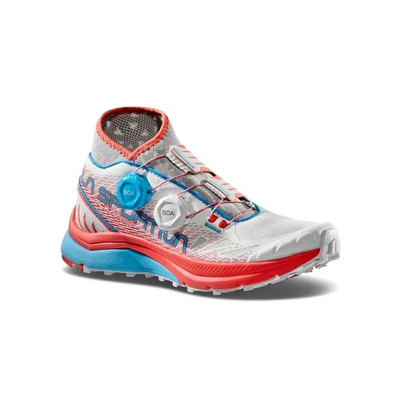 Zapatillas trail La Sportiva Jackal II BOA (White/Hibiscus) Mujer