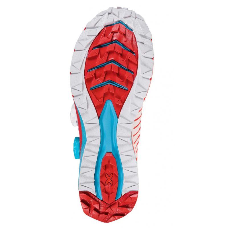 Zapatillas trail La Sportiva Jackal II BOA (White/Hibiscus) Mujer