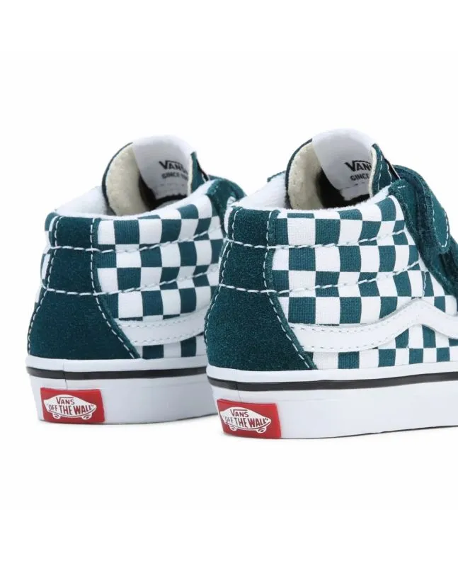 Zapatillas Vans TD SK8-Mid Reissue V Color Theory Checkerboard Deep Teal (1-4 años)