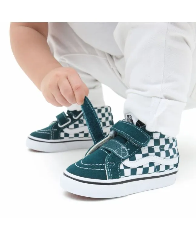 Zapatillas Vans TD SK8-Mid Reissue V Color Theory Checkerboard Deep Teal (1-4 años)