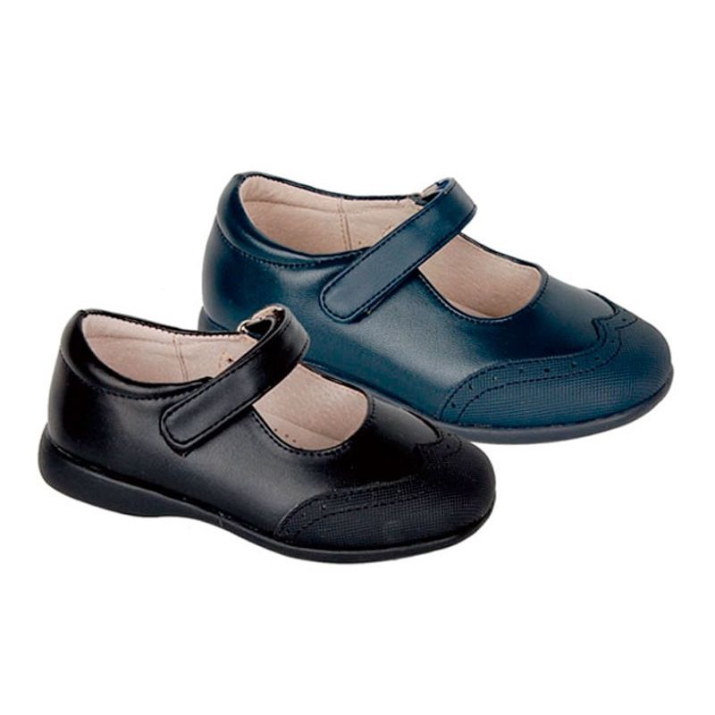 Zapatos colegiales niña puntera reforzada