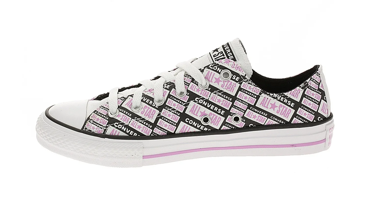 zapatos Converse Chuck Taylor All Star OX - 667208/Black/Peony Pink/White - girl´s