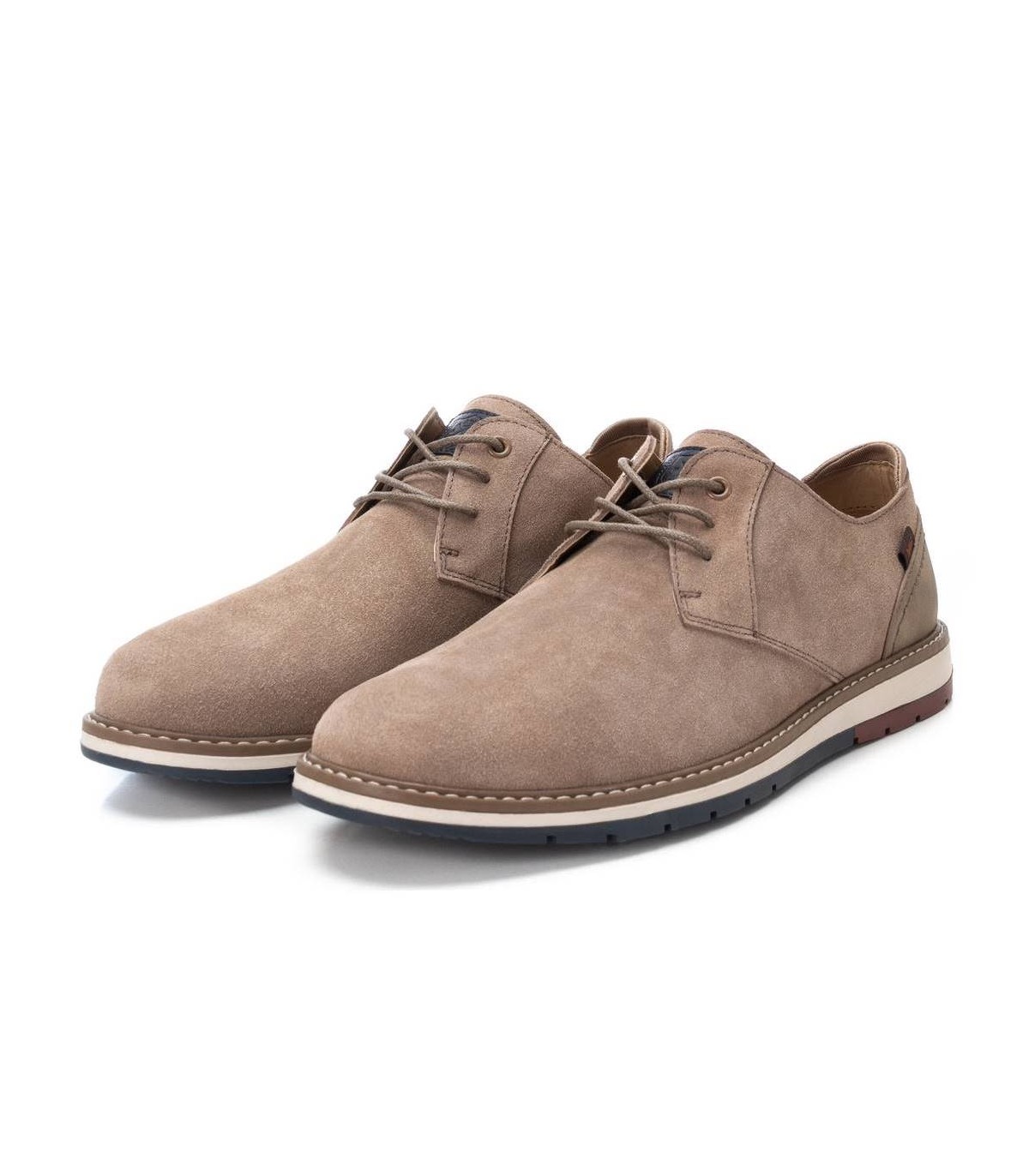 Zapatos de cordones en taupe para hombre