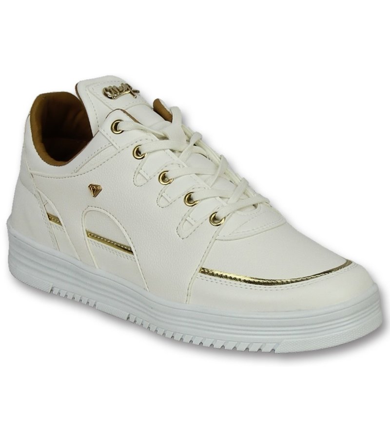 Zapatos de moda para hombre casuales - Luxury White - CMS71 - Blanco