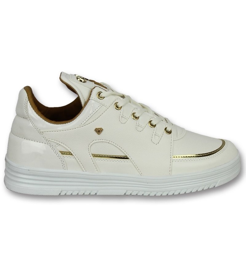 Zapatos de moda para hombre casuales - Luxury White - CMS71 - Blanco