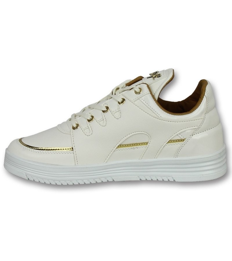 Zapatos de moda para hombre casuales - Luxury White - CMS71 - Blanco