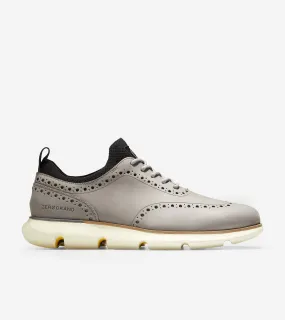 Zapatos de Nubuck Artesanal con Detalles de Hombre | ZERØGRAND Wingtip Oxford