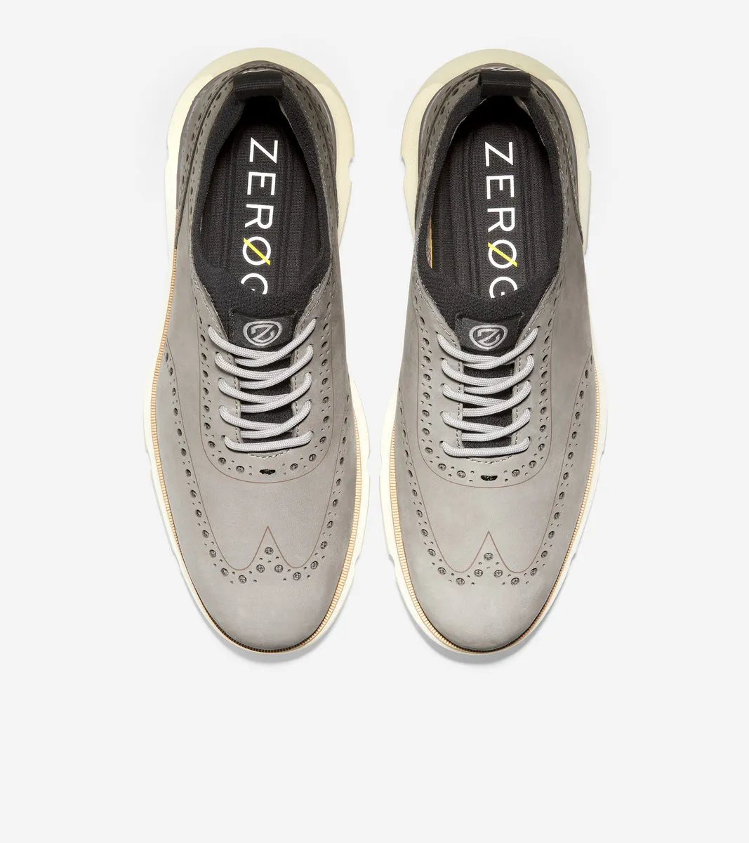 Zapatos de Nubuck Artesanal con Detalles de Hombre | ZERØGRAND Wingtip Oxford