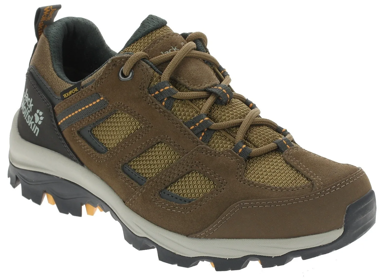 zapatos Jack Wolfskin Vojo 3 Texapore Low W - Brown/Apricot - women´s