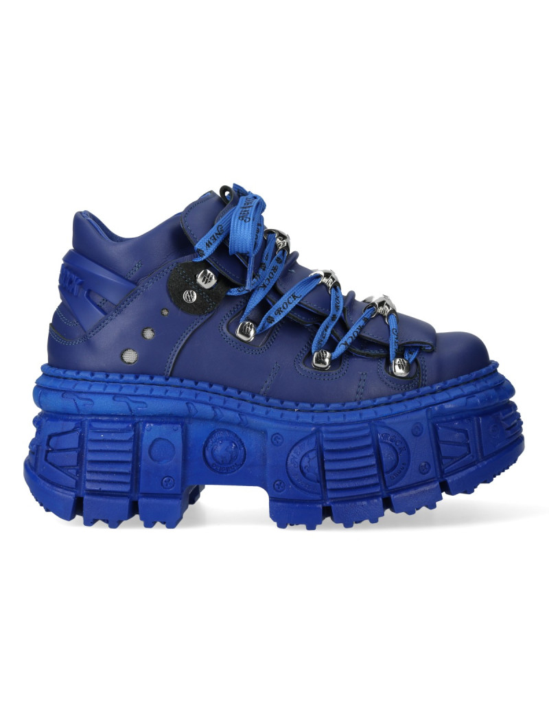 Zapatos Newrock azul plataforma