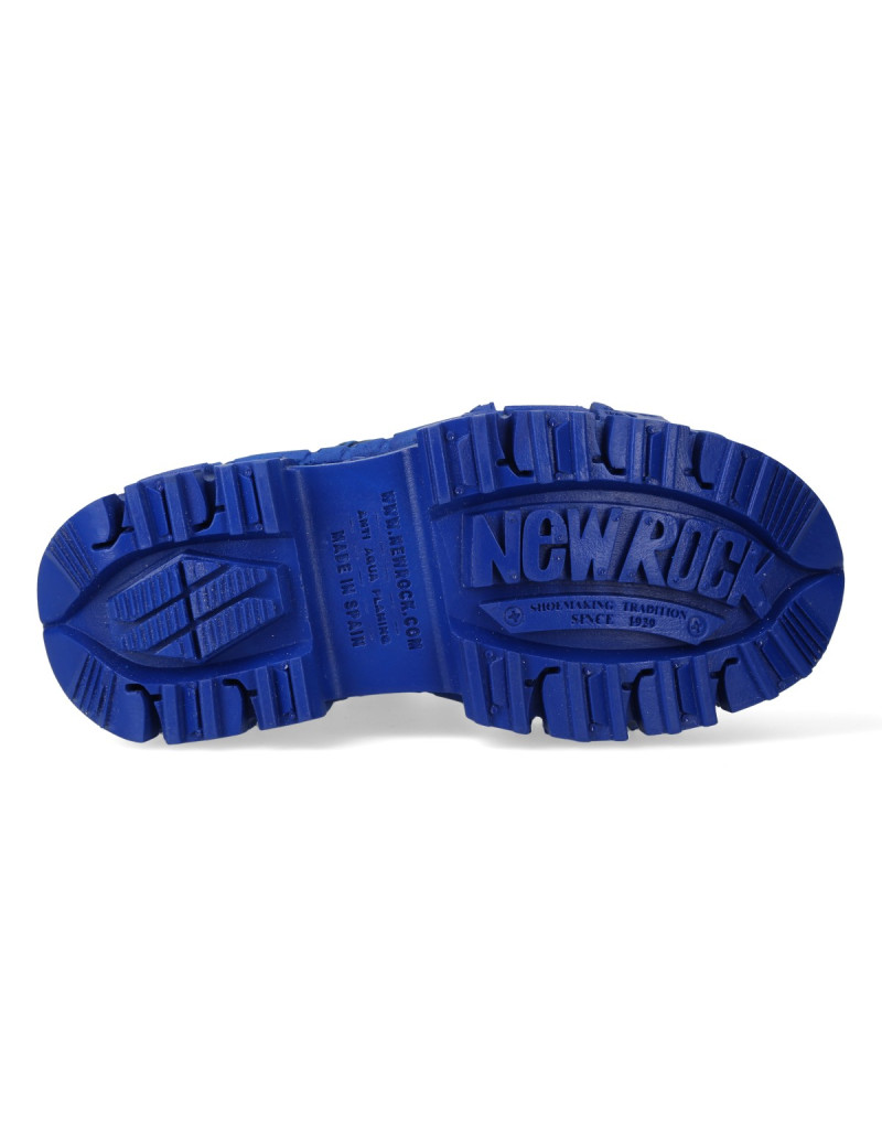 Zapatos Newrock azul plataforma