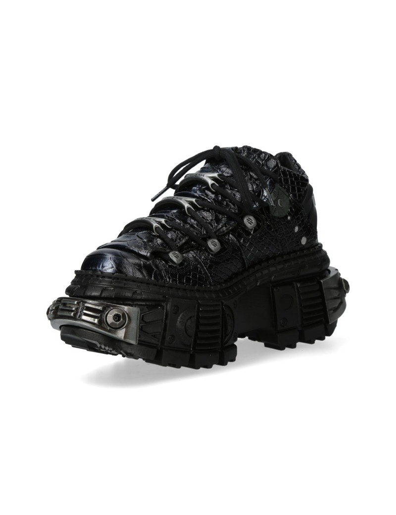 Zapatos plataforma tank negro