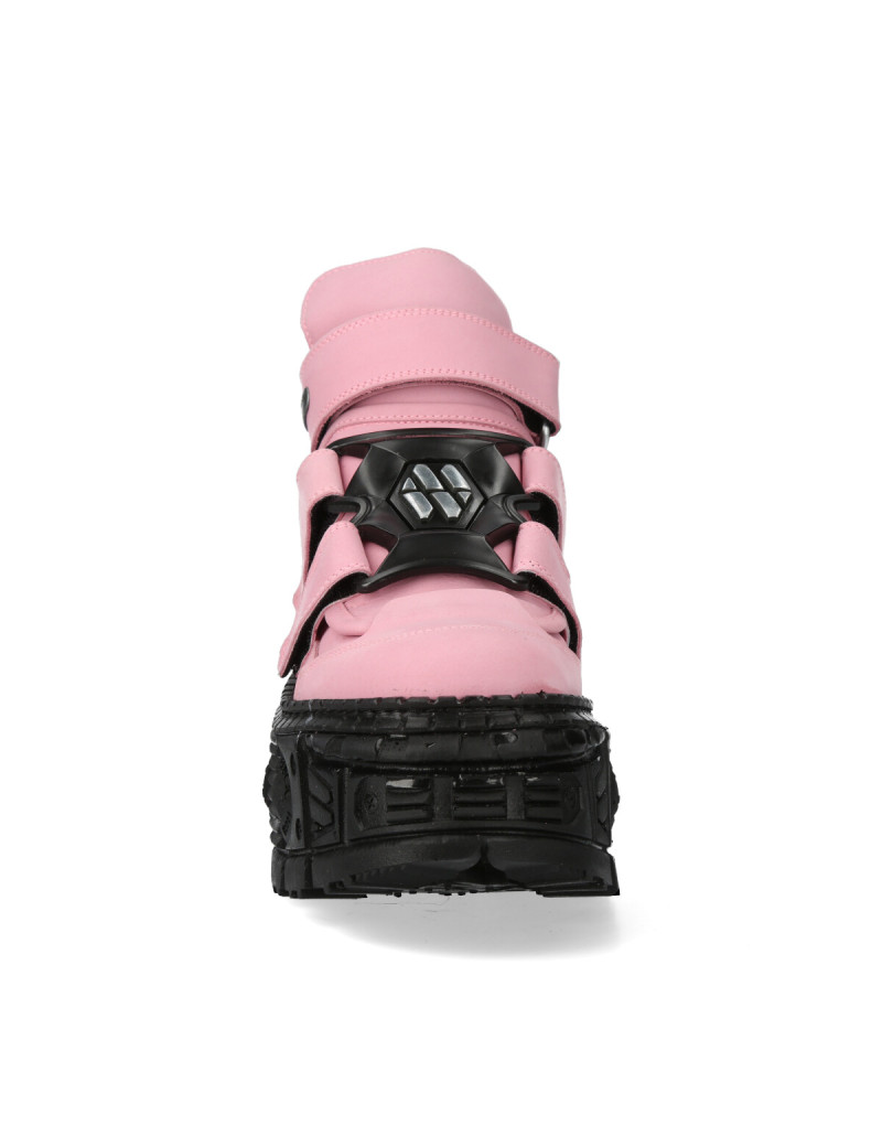 Zapatos plataforma Tank rosa