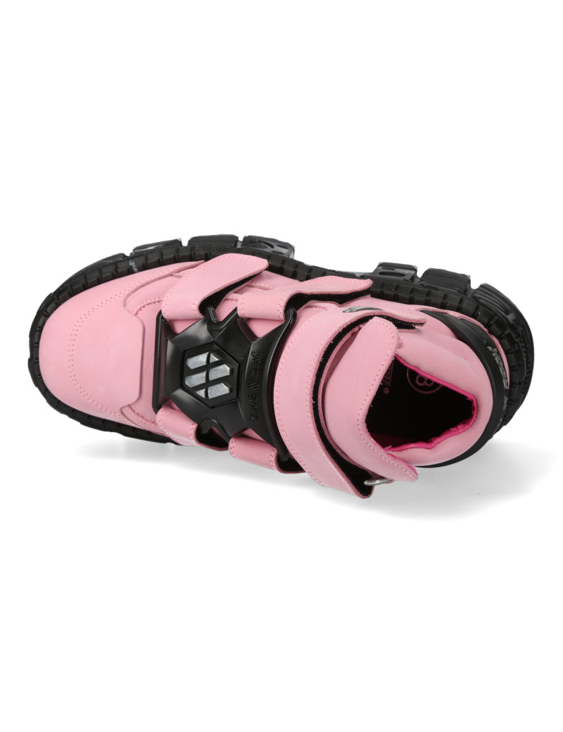 Zapatos plataforma Tank rosa