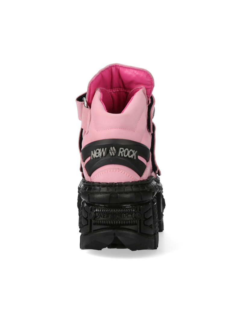 Zapatos plataforma Tank rosa